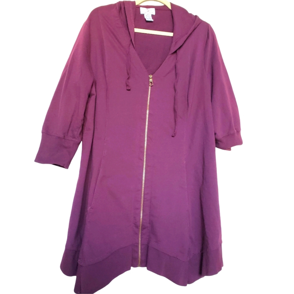 Oso co. Purple hoodie tunic length